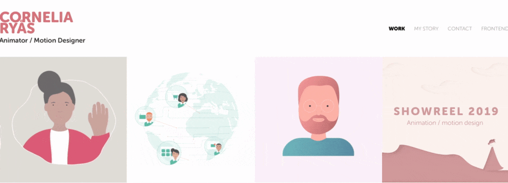 The 10 Best Motion Graphic Designer Portfolio Examples 1 animation designer portfolio example
