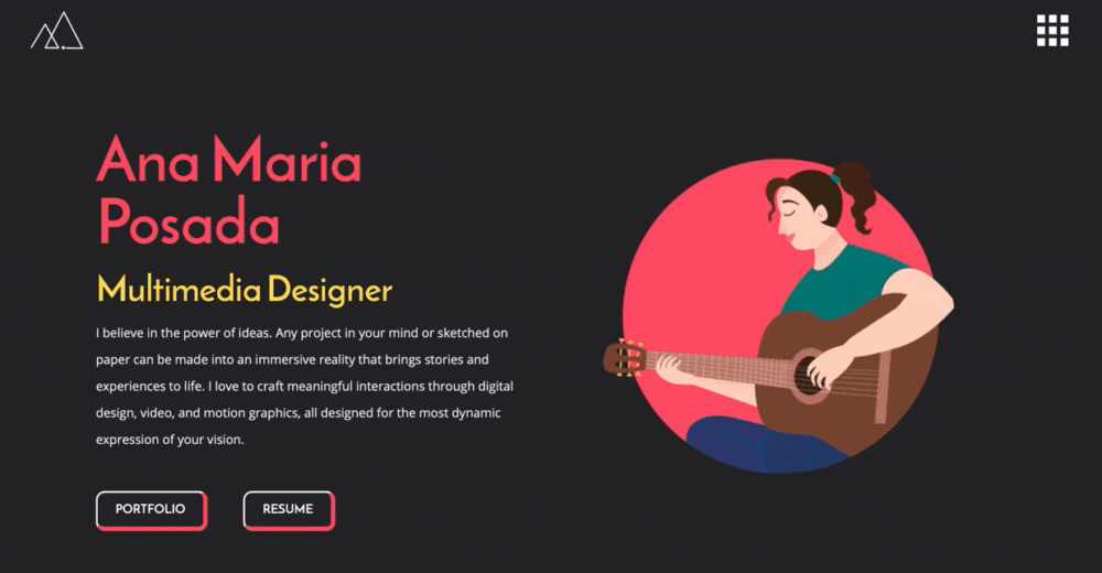 The 10 Best Motion Graphic Designer Portfolio Examples 4 ana maria maria posada
