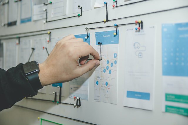 How to Write a Compelling UX Designer Job Description 1 A UX designer mapping out an application. Indicating the job responsibility is important in creating a UX designer job description.